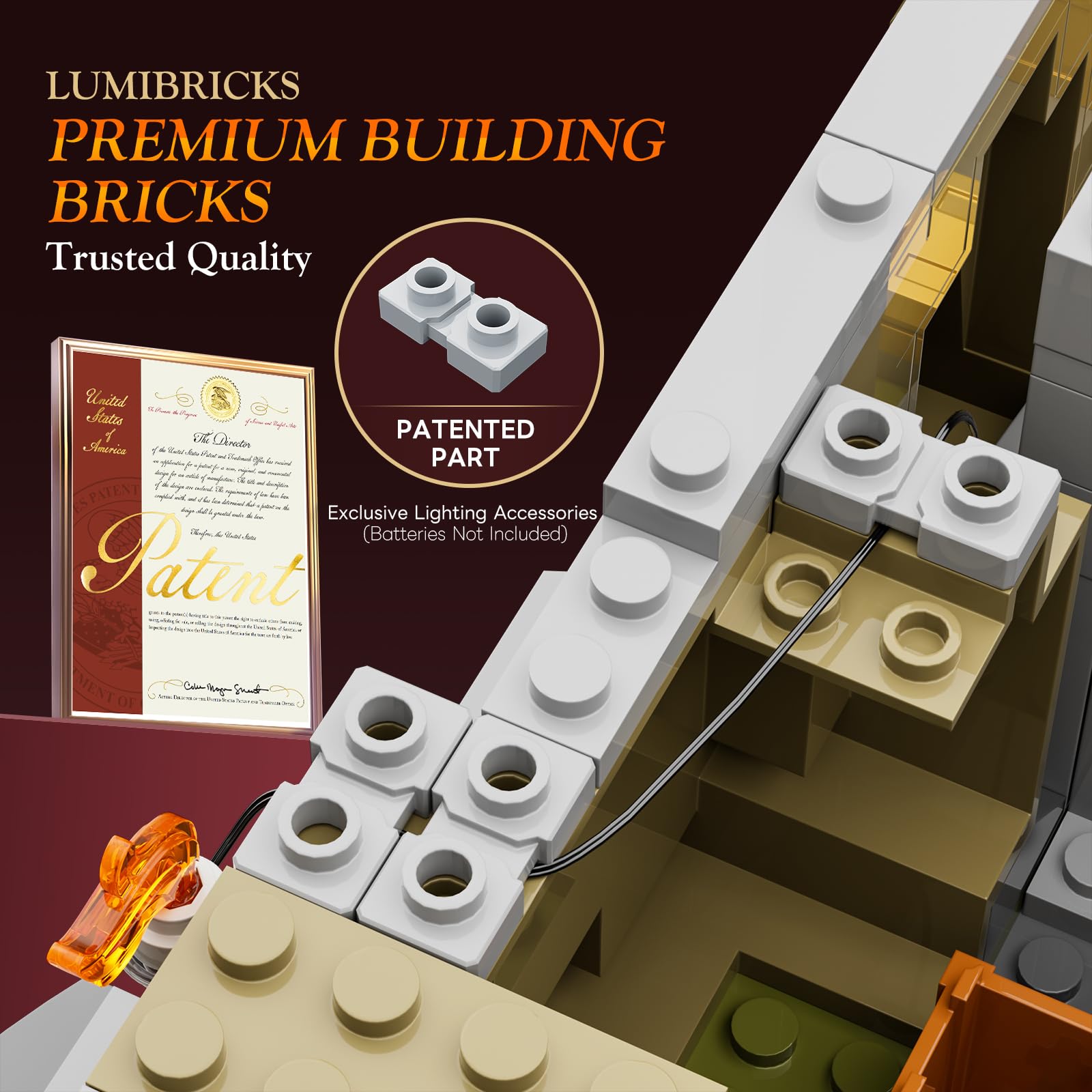 LUMIBRICKS Medieval King's Castle Treasury Building Bricks Set - Middle Ages City Town Modular Collection Display Kit with Minifigures 3209 Pcs for Adults & Teens - Image 5